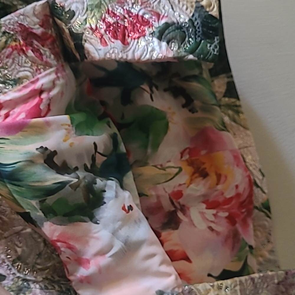 Dolce & Gabbana Multicolor Floral Jacquard Mini Skirt Sz 38/US 4 - Picture 7 of 15